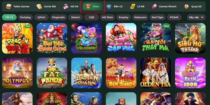 Trang Chủ 9 Sảnh Slot game tại UK88