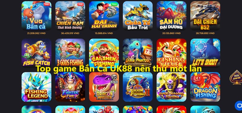 Bắn Cá UK88 2 Top game Bắn Cá UK88 nên thử một lần